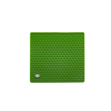 Porte-gobelet carré en silicone carré antidérapant à la chaleur / trivet en silicone / tablette